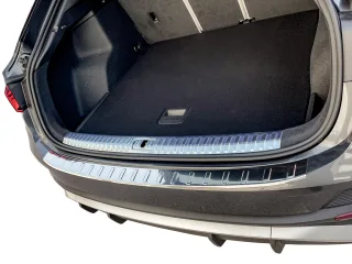 Edelstahl Ladekantenschutz Chrom Stoßstange Schutz Abdeckung mit Abkantung für Audi Q3 Sportback Typ F3 ab 2019-