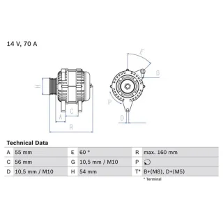 Bosch Lichtmaschine Opel Astra G H