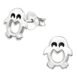 Pinguin Kinder Ohrringe aus 925 Silber