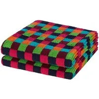 Cawö Handtuch Set Lifestyle, Walkfrottee (Spar-Set, 2-St), 2 X Duschtuch im Set - Baumwolle - Saugstark - Weich und pflegeleicht