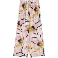 TOM TAILOR Weite Jeans H bunt,Freizeit,Viskose,Allover-Print,Wide Leg,Mittel