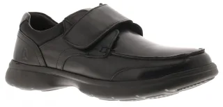Hush Puppies Hector Leder Herren Schwarz Mokassin Schuhe