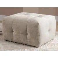 S-Style Möbel Polsterhocker Kozy im Bumpy-Design aus weichem Chenille-Stoff mit hohem Sitzkomfort