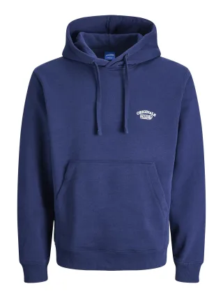 JACK&JONES - JORGREENE BRANDING SWEAT HOOD CA Ocean Cavern - Gr. - XXL