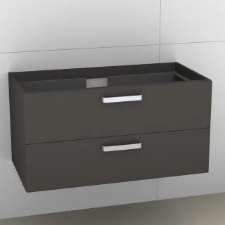 Artiqua 414 Waschtischunterschrank für Venticello 4104Aj, 4104AL Stahlgrau, 414-WU2L-V106-7142-88 414-WU2L-V106-7142-88