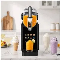 Sinaopus Slush-Eismaschine ohne Eiswürfel, 7 Programme + Selbstreinigung, Farbiges Touchdisplay, 1,8 l, 200 W, 360°-Rühren + 10 Konsistenzstufen, für Eiscreme, Frappés, Milchshake