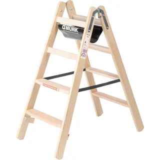 Munk Stufen-Stehleiter Holz - 033808