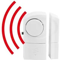 OLYMPIA OFFICE Sensor Tür- / Fensterkontakte TF 400 4er Set, Kontaktsensor, Alarmmelder, Sirene 90 dB, für Tür und Fenster