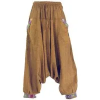 Guru-Shop Relaxhose Pluderhose, Aladinhose Nepali - senfgelb alternative Bekleidung, Ethno Style