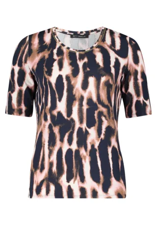 Betty Barclay - Printshirt blau/braun - Gr. - 40