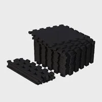 GORILLA SPORTS Bodenschutzmatte Bodenschutzmatten Set 30x30cm - 18 Matten inkl. Endstücke, 18-St.