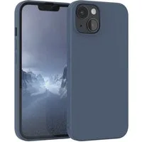 EAZY CASE Handyhülle für Apple iPhone 14 Hülle Silikon 6,1 Zoll, Handy Softcase mattierte Silikonhülle Back Cover Soft Blau / Petrol