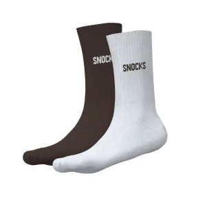 SNOCKS - Crew Socks Uni mix brown - Gr. - 40.5