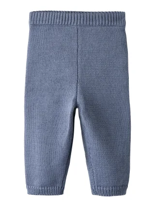 NAME IT - NBMOFFE KNIT LEGGING flint stone - Gr. - 80