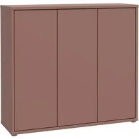FORTE Schuhschrank Alice Springs, Schuhschrank, Platz für 20 Paar Schuhe, 3 Türen (B/H/T 109,2/99,1/34,9 cm) Stauraumschrank, Mehrzweckschrank, grifflose Front, Push to open