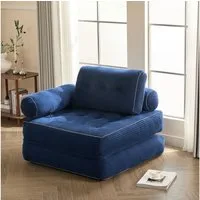 LITBIRD Schlafsofa faltbar, 4-in-1 Multifunktionssofa, Sitzsack-Sofa, Relaxsessel, 1 Teile, Spielsofa & Gästebett für kleine Räume