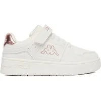 Kappa Kappa Girl Sneakers Weiß KAPPA-CEOWB-YG240060-01S Weiß Pink Sneaker