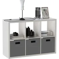 OTTO home Bücherregal IZOLA, Raumteiler, Aktenregal, Würfelregal, mit 6 oder 8 Fächern, quer und hochkant stellbar, (B/T) 76x37 cm