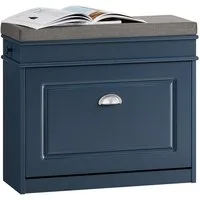 SoBuy Schuhkipper FSR82, Schuhregal schmal, Sitzbank mit Stauraum, Flur, Schlafzimmer, Schuhschrank schmal, Schuhbank mit Sitzkissen, mit Klappe
