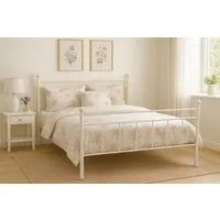 moebel-direkt-online Metallbett Anke Fb. weiß, in Breite 90 cm, 140 cm und 180 cm lieferbar (1-tlg), in drei Breiten