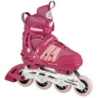 Hudora Inlineskates Comfort Rollschuhe für Kinder, deepl blue/ strong berry, Gr. 29-40, Mikro-Größenverstellbar in 6 Größen