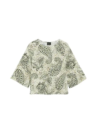 s.Oliver BLACK LABEL - Bluse türkis/mehrfarbig/beige - Gr. - 38