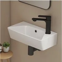 EMKE Waschbecken eckig Keramik Hängewaschbecken 40x 22.5cm