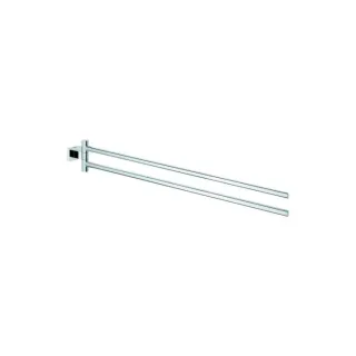 Grohe Essentials Cube Handtuchhalter 40624001 chrom, 2-armig, 439 mm, schwenkbar