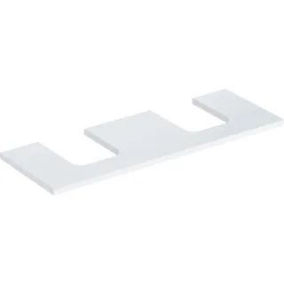 Geberit ONE Waschtisch-Platte, Ausschnitt rechts und links, für Aufsatzwaschtisch Schalenform 505276001
