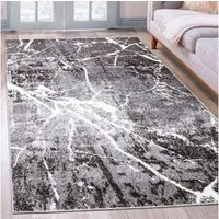 OTTO home Teppich Manrik, rechteckig, Höhe: 9 mm, mit besonders weichem Flor, Kurzflor, modernes Marmor-Design