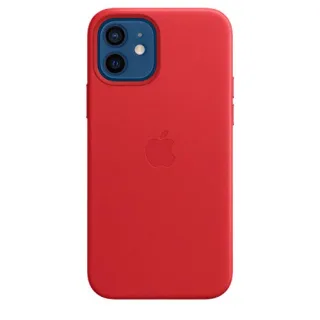 Apple Leder Case mit MagSafe [für iPhone 12 | 12 Pro] rot