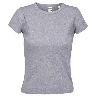 SOLS - "Sara" T-Shirt für Damen (Hellgrau Mergel)