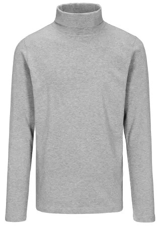 COMMANDER Finest Clothing - Rollkragen-Shirt, 1/1 Arm tech grey mel. - Gr. - XXL