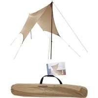 Koopman Tarp-Zelt Mehrzweckplane Plane Regenschutz Regendach, (Stück, 1 tlg., Packung), 300x300cm, mit Gestell, 220cm hoch, Regenabweisend, Sechseckig