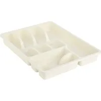 Engelland Besteckkasten Besteckeinsatz für Schubladen 30 cm (Vorteils-Set, 1 St., 38 x 29 x 5 cm), BPA-frei, robuster PP-Kunststoff, für alle handelsüblichen Schubladen