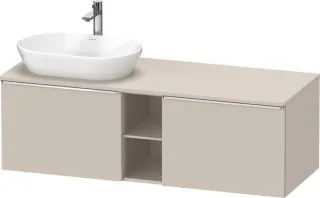 Duravit D-Neo Konsolenwaschtischunterbau wandhängend Taupe Matt 1400x550x459 mm - DE4950L10910000 DE4950L10910000