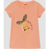 s.Oliver Kurzarmshirt T-Shirt T-Shirt mit Pailletten im A-Shape