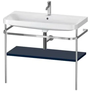 Duravit Happy D.2 Plus c-shaped Set mit Metallkonsole Nachtblau Seidenmatt 975x490x850 mm - HP4838O9 HP4838O9898