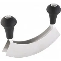 axentia Wiegemesser mit 2 Edelstahlklingen, 17 cm, Kunststoffgriffe in Schwarz