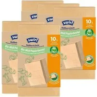 Swirl Müllbeutel Swirl Bio-Müll-Papier-Beutel 10L 10 Stück (5er Pack), 100% kompostierbar