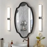 Nettlife LED Spiegelleuchte Bad Spiegellampe Badleuchte Chrom Wandlampe, LED fest integriert, Neutralweiß, Keller Küche