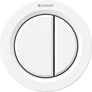 Geberit Fernbetätigung Typ 01 pneumatisch für 2-Mengen-Spülung Möbeldrücker weiß-alpin, 116050111 116050111