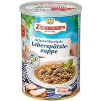 Zimmermann Wurstkonserve, Zimmermann Echt Bayrische Leberspätzle-Suppe konzentriert 400ml