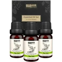 BRUBAKER Duftöl 3er-Set Teebaum Öl - Insektenstiche, Juckreiz (Naturrein & Vegan, 3 x 10 ml Teebaumöl), Ätherische Öle Aromatherapie Geschenkset