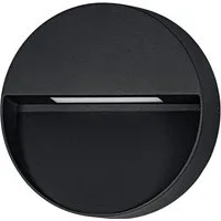 EGLO Wandleuchte Maruggio Wandlampe, Außenbeleuchtung, runde Außenleuchte, IP65, Lampe, LED fest integriert, Neutralweiß, Kaltweiß, Warmweiß, Wand-/Deckenleuchte - Ø15 x AL3,5 cm - schwarz - 1X4,8W inkl.