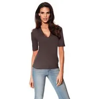heine T-Shirt V-Shirt Kurzarm