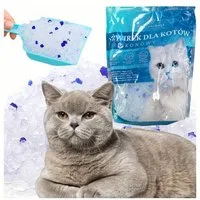 Realb2b Katzenstreu Katzenstreu Silikon 1,5kg 3,8L staubarm geruchsbindend Katze (Silikon Katzenstreu 3,8L staubarm geruchsbindend 1,5kg Inhalt Stoff, Silikon Katzenstreu nicht klumpend geruchsbindend 3,8L 1,5kg Beutel), Staubarm geruchsbindend saugs