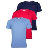 U.S. Polo Assn. T-Shirt T-Shirt Kurzarmshirt 3er Pack (3-tlg., 3)