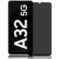 Numerva Schutzfolie Panzer Folie für Samsung Galaxy A32 5G Echt Glas Folie, (1x Schutzfolie 2x Reinigungstücher), Anti Spy Schutzfolie Blickschutz Glasfolie Sichtschutzfolie