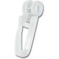 dekondo Gardinenröllchen Gardinengleiter, Faltenlege-Rollring, 8 mm Durchmesser, für Gardinenschienen, -leisten - oder Stangen mit Innenlauf, (100-St), mit verschließbaren Faltenlegehaken